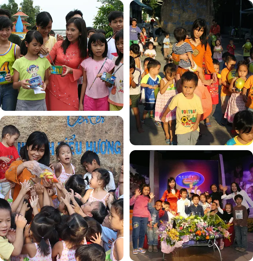 diverse moments of children and adults